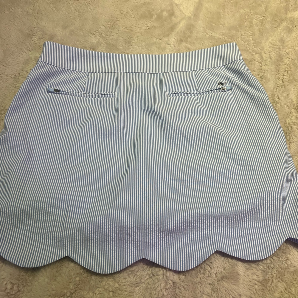 Vineyard Vines Seersucker Scalloped Skort